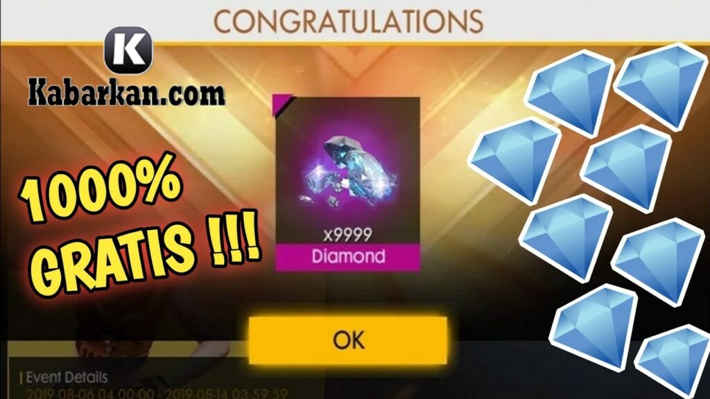 Cara Mendapatkan Diamond FF Gratis 2021 Asli 100 Work