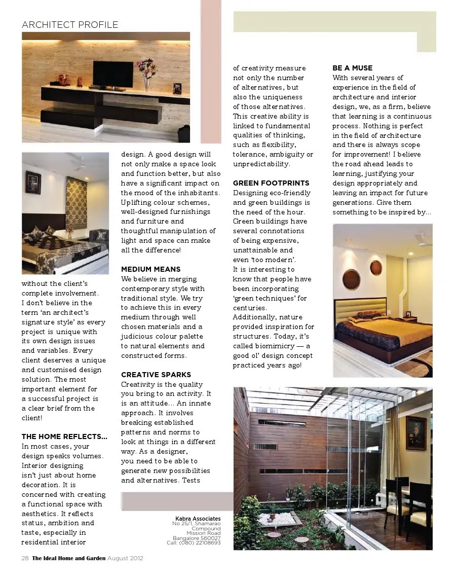 IDEAL HOMES Kabra Architects