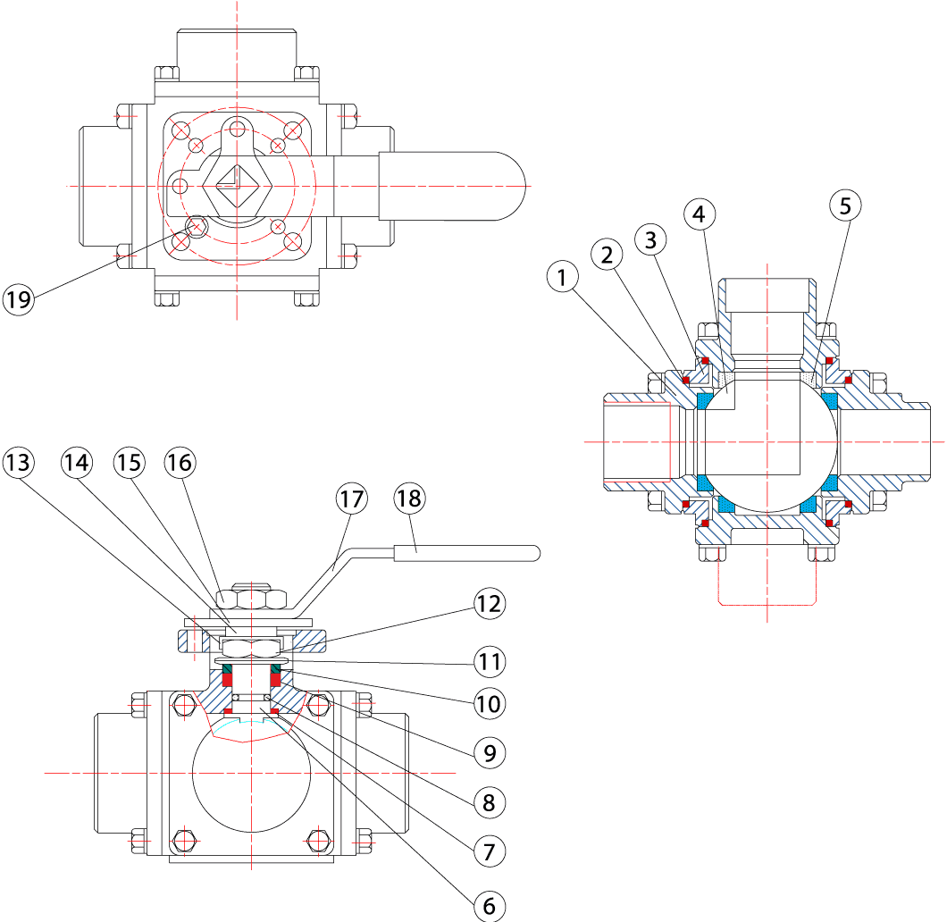 3Way Flanged Ball Valves Kace Valves