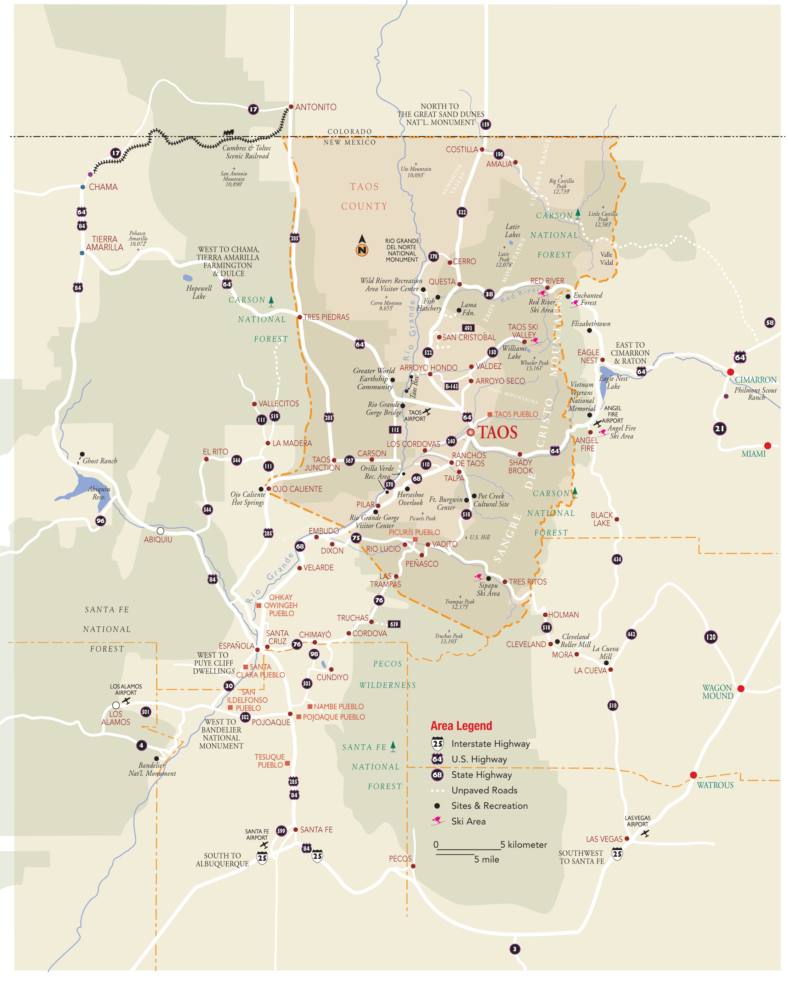 Maps of Taos Kachina Mountain Realty Representing Real Estate