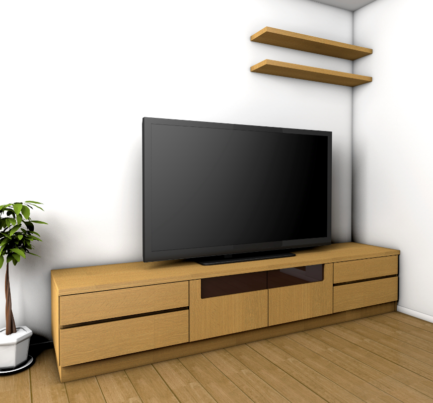 CG画像 ( TVキャビネット規格品 )
