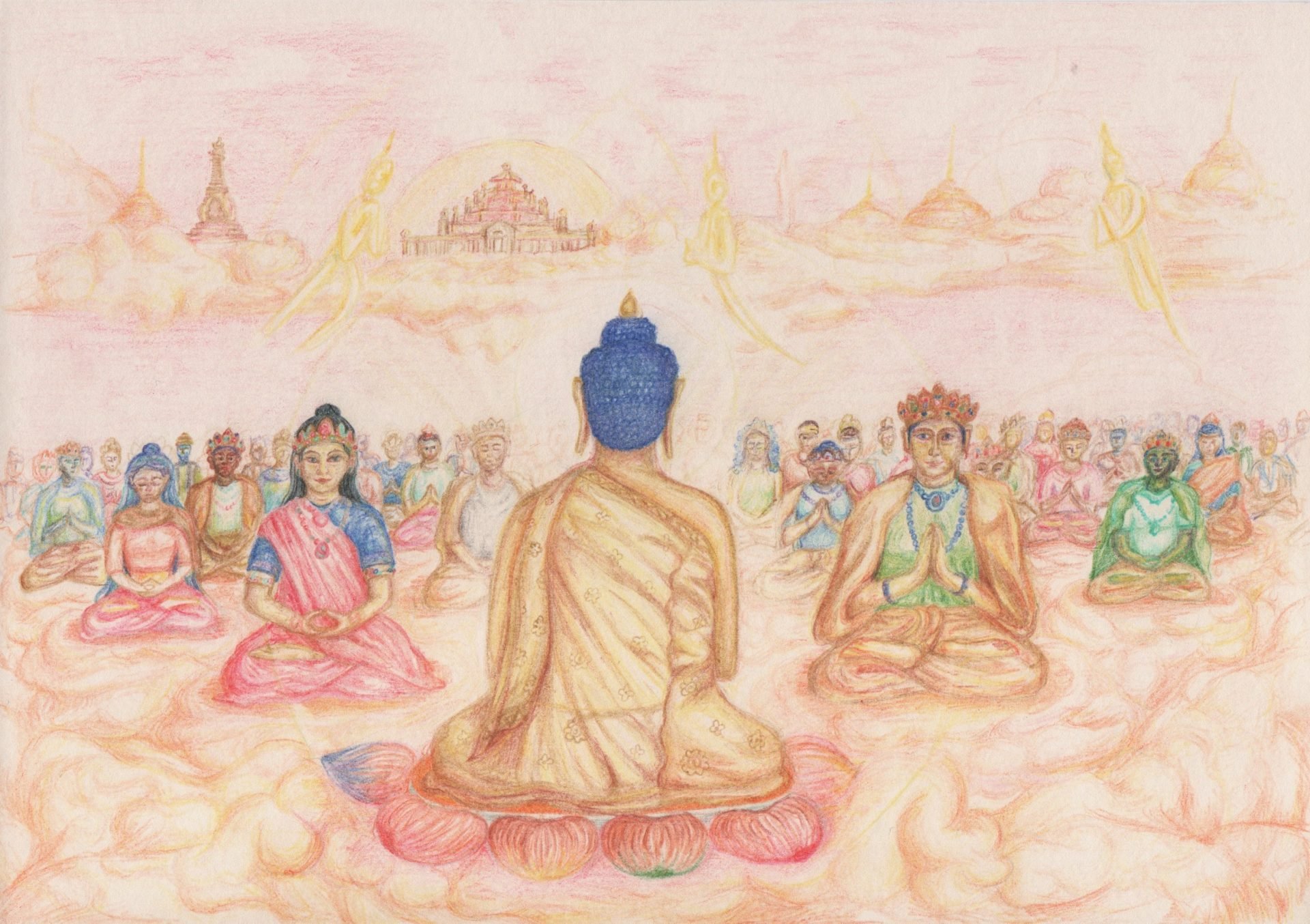 Buddha’s return from Heaven Kadampa Buddhism