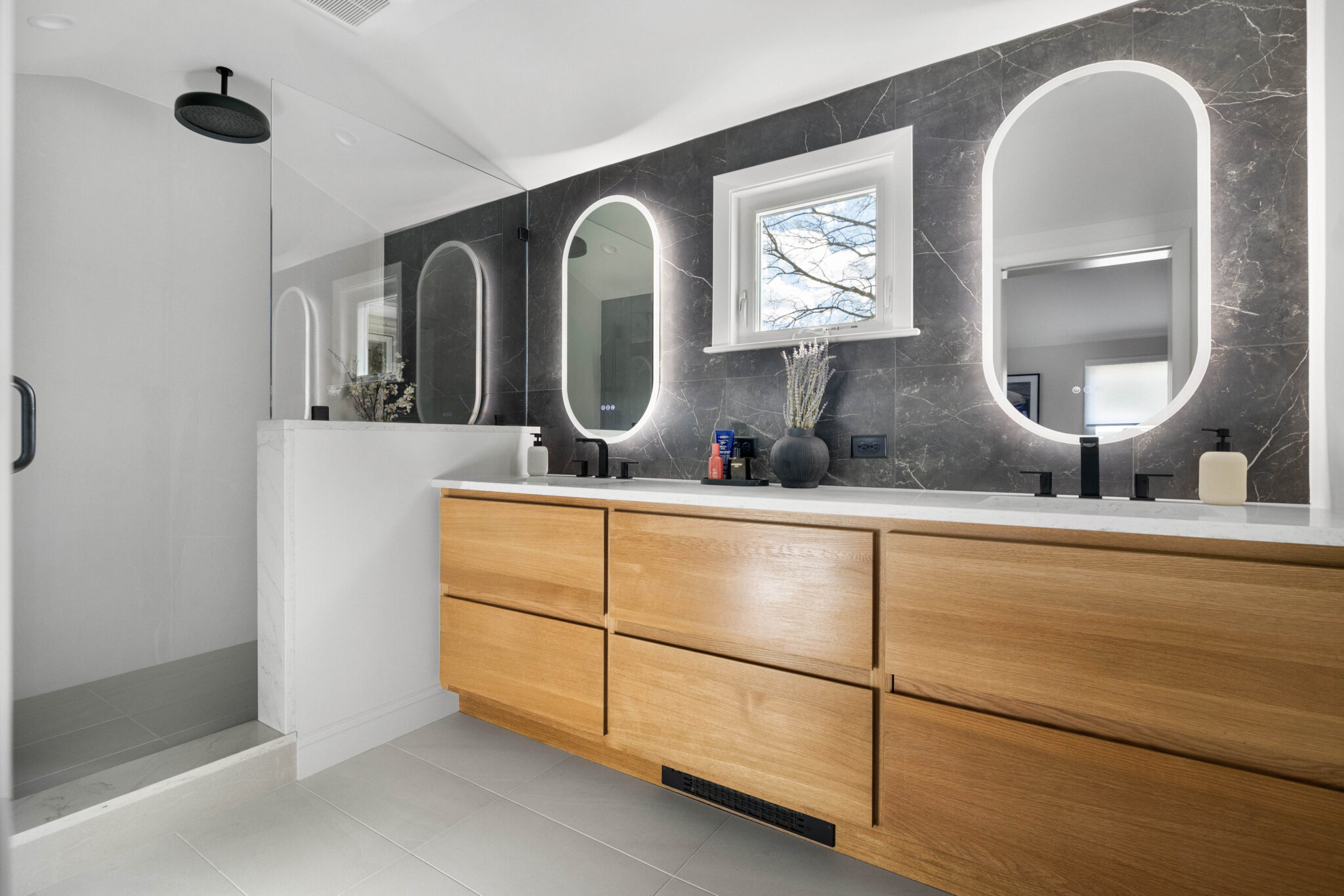 The Next Generation Phase 2 Minimalist Primary Bathroom Kadilak Homes