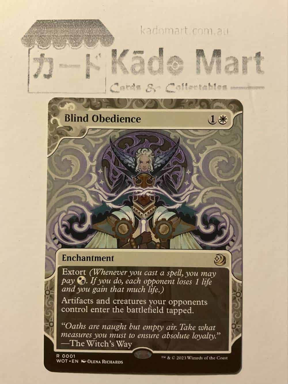 Blind Obedience 1 (WOT) MTG TCG Card Kādo Mart