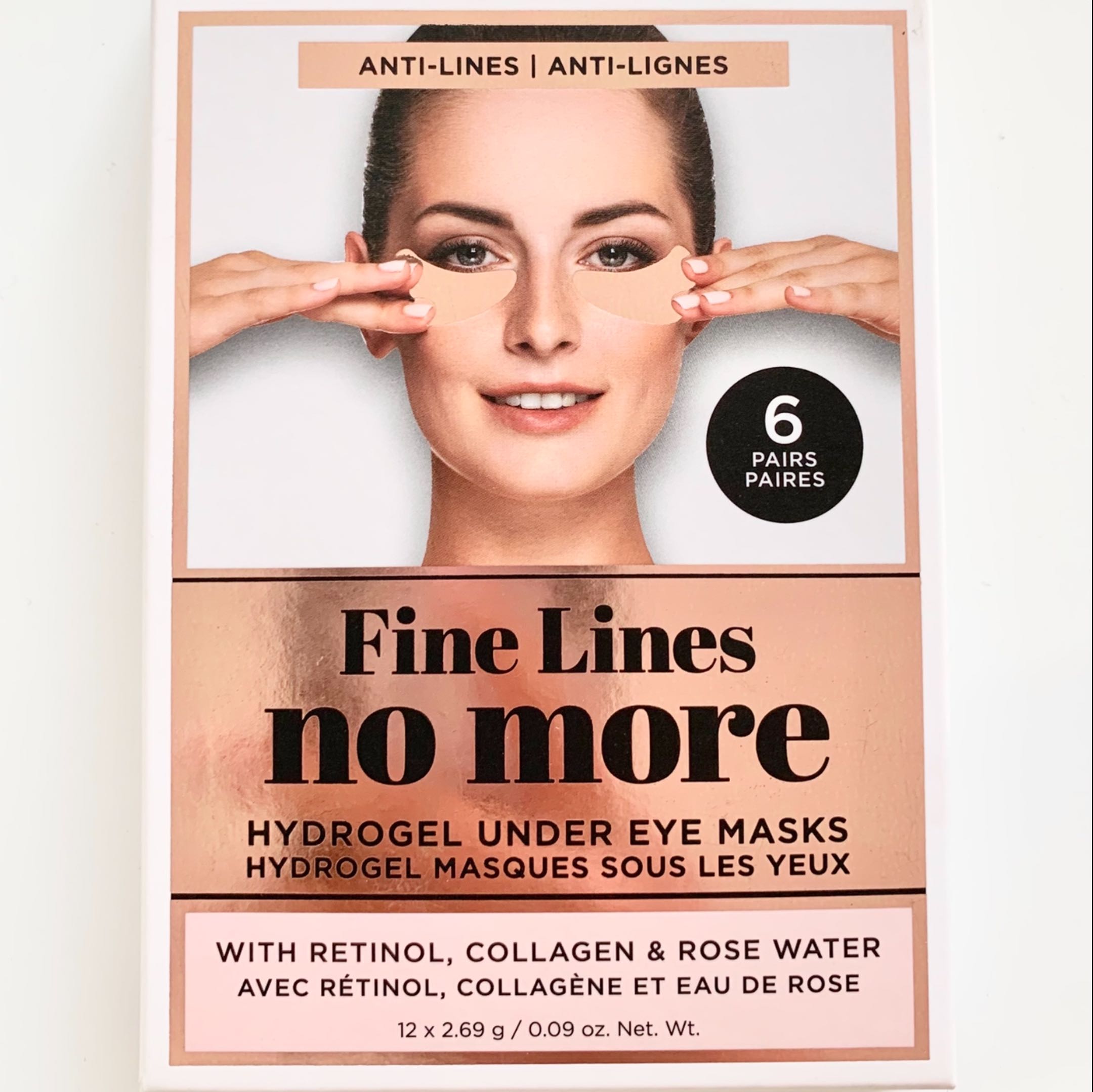 Hydrogel under eye masks