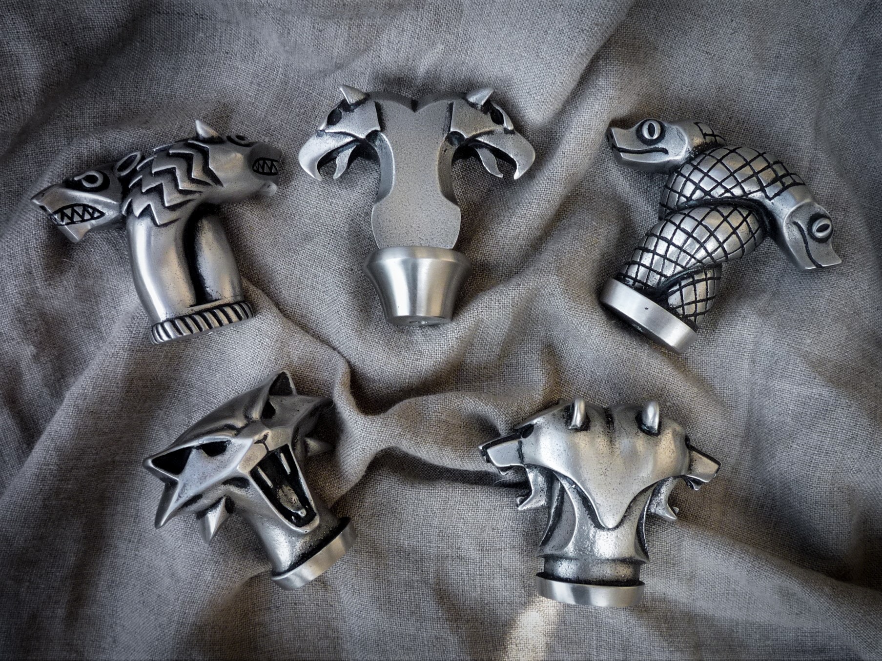 Witcher sword pommels Kaer Morhen