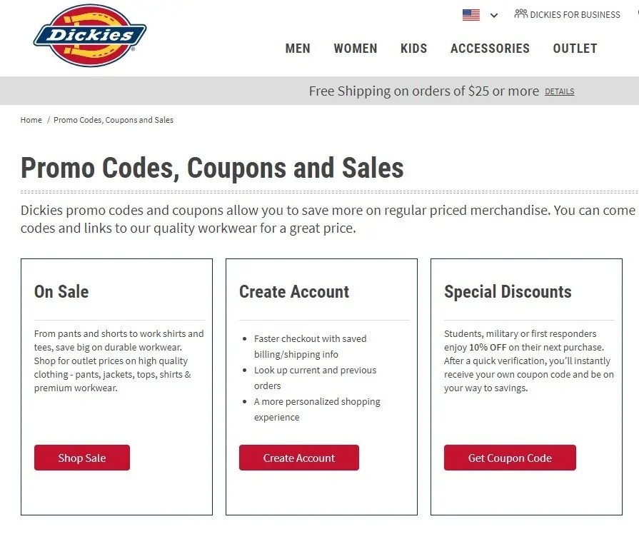 Top Dickies Promo Codes & Coupons