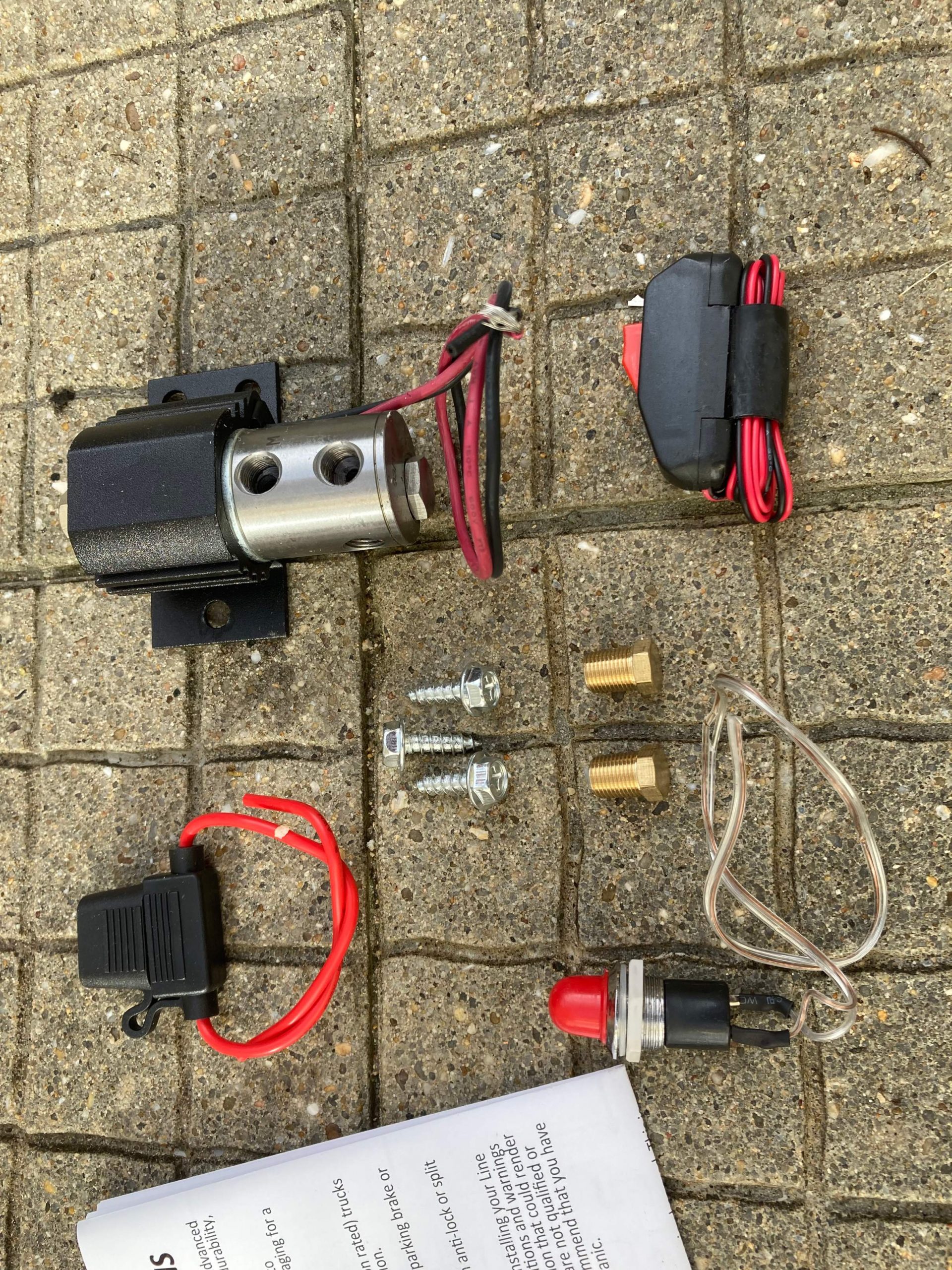 Line Lock Solenoid Burnout Brake Kit, Drag Racing Kage