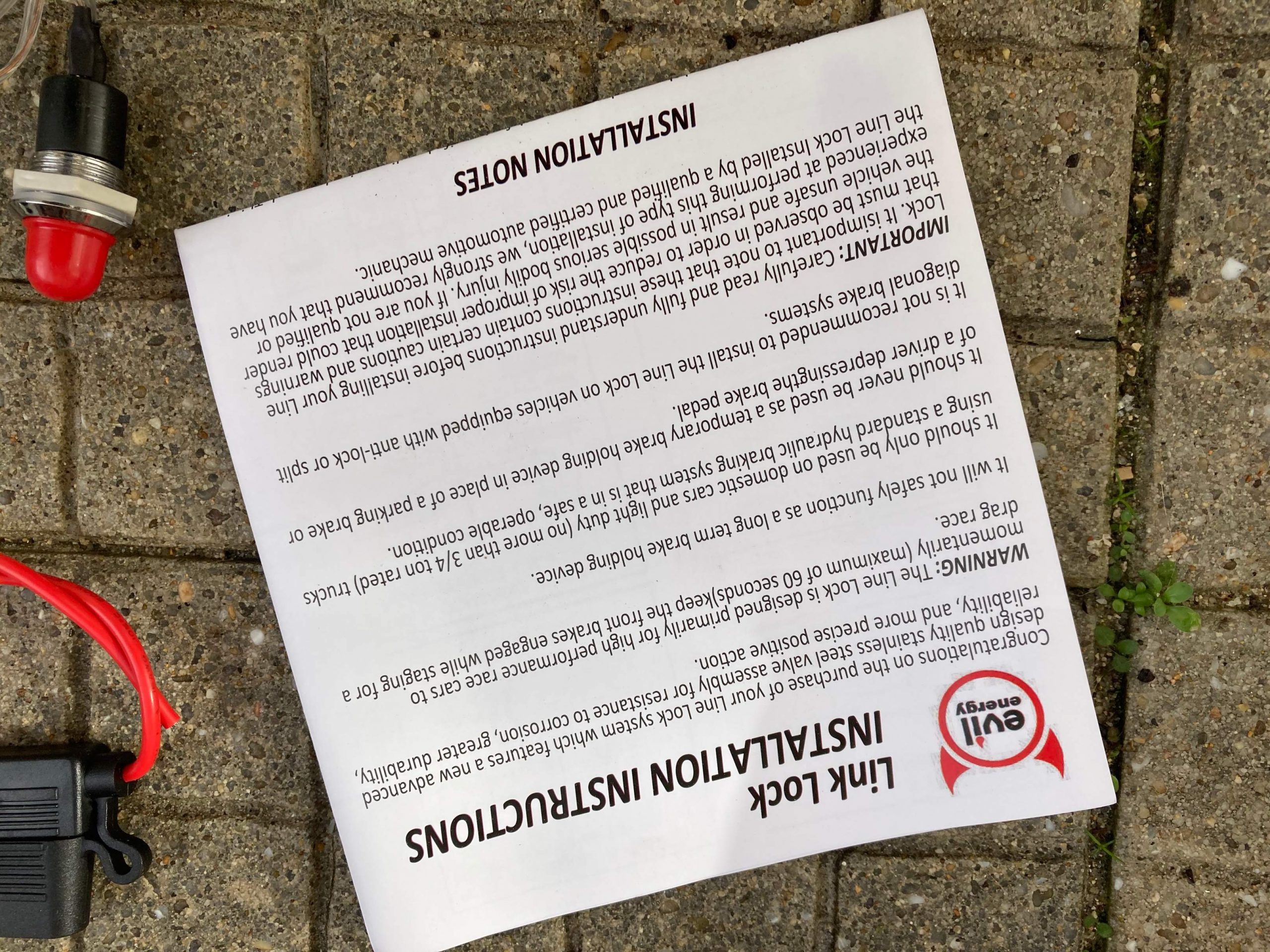 Line Lock Solenoid Burnout Brake Kit, Drag Racing Kage