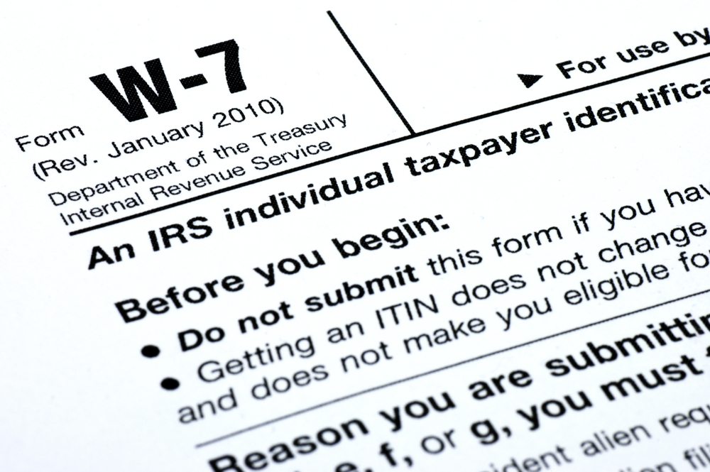 ITINs (Individual Tax Identification Number) Acceptace Agt YYC