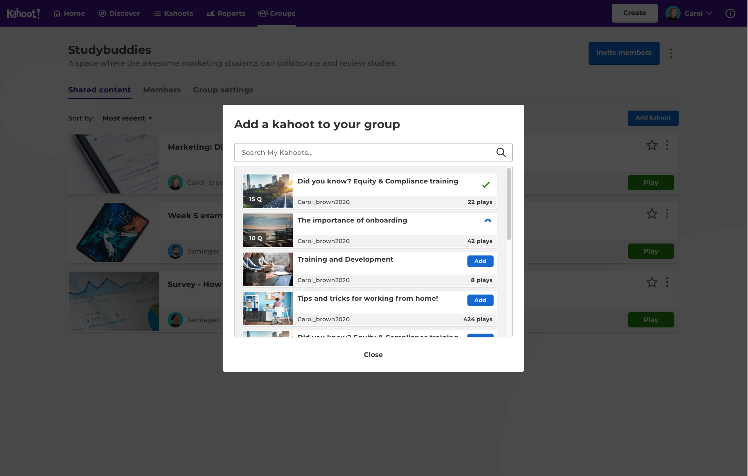 Benefits of collaborative learning Collaborate and share content