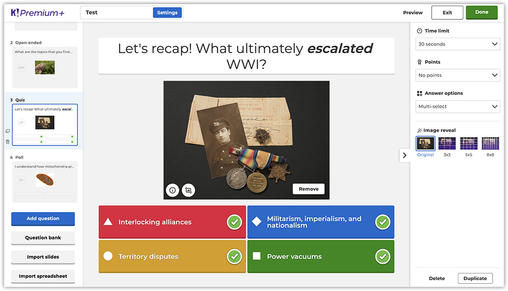 Online games Kahoot! Your distance learning platform