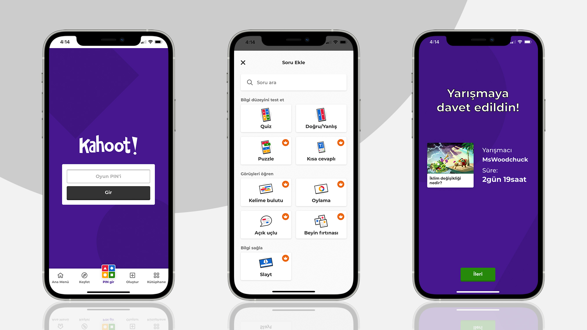 Kahoot! uygulaması, diğer 10 dile ek olarak şimdi Türkçe Kahoot!