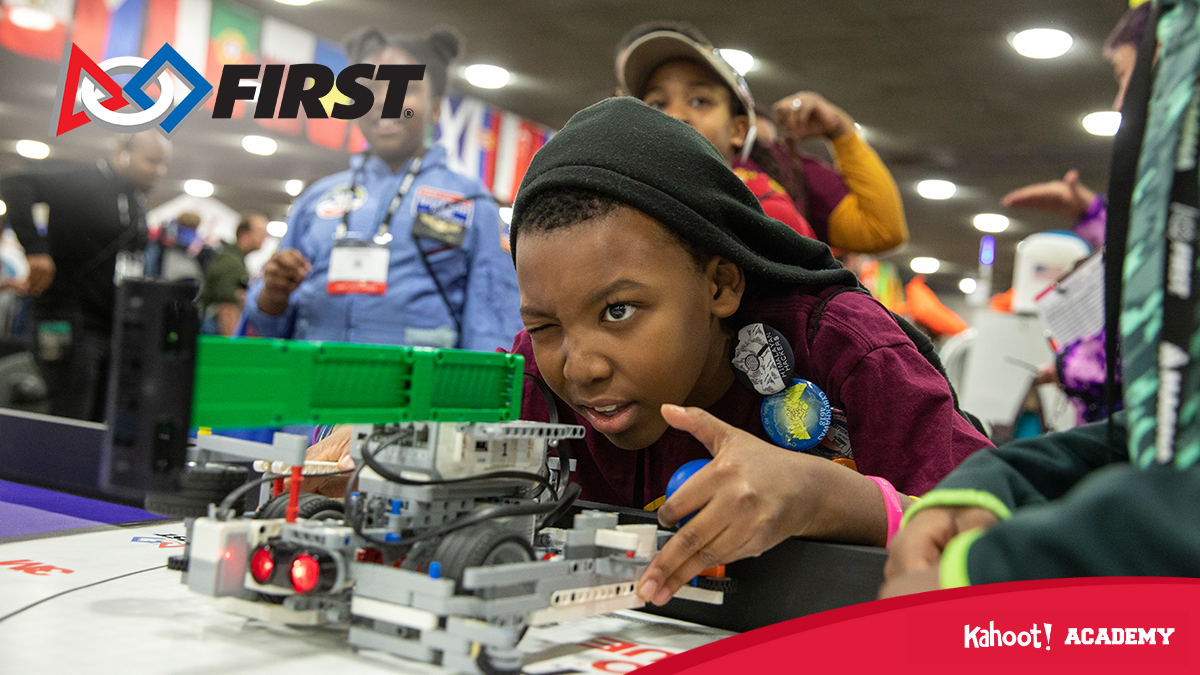 Explore robotics and a STEM innovator with FIRST® on Kahoot! Academy