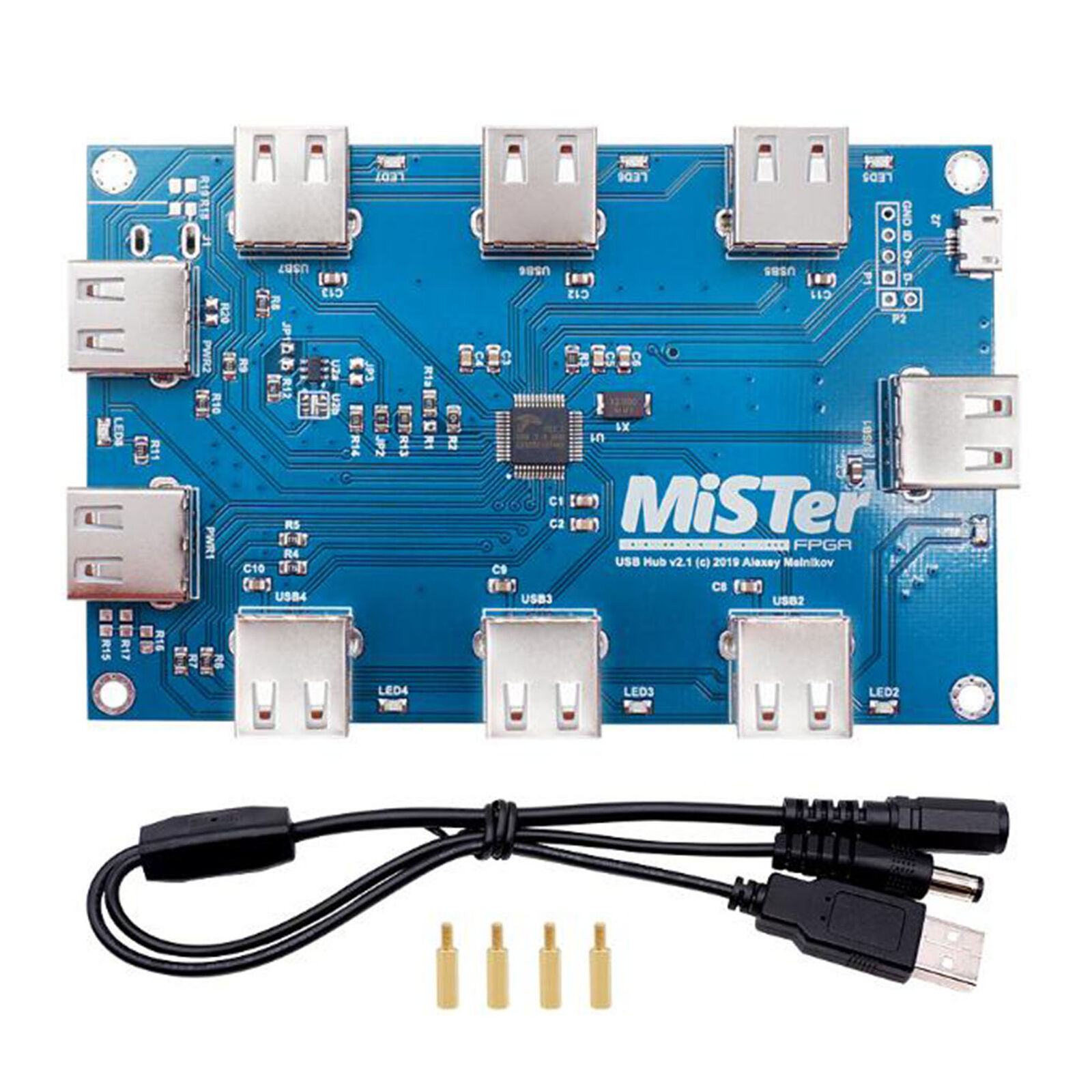 Shop MISTer FPGA USB Hub Board v2.1 With Power Splitter