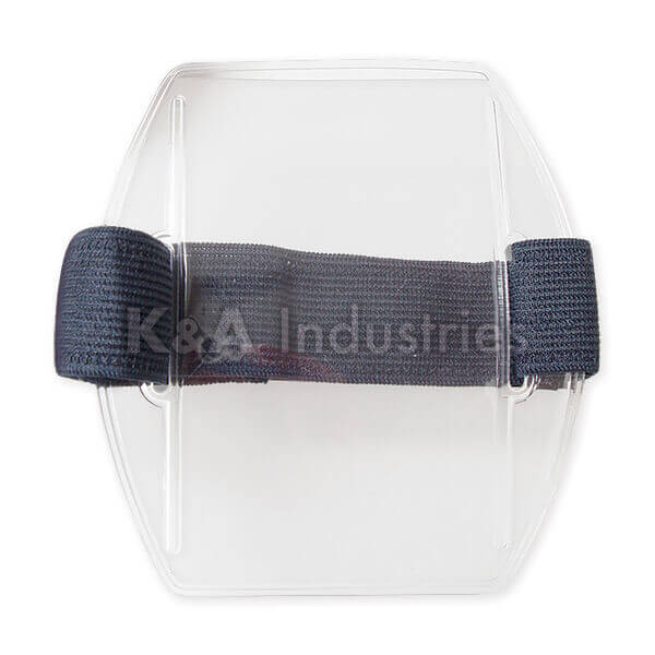 Vertical Clear Vinyl Arm Band Badge Holder with Strap KA Industries, Inc