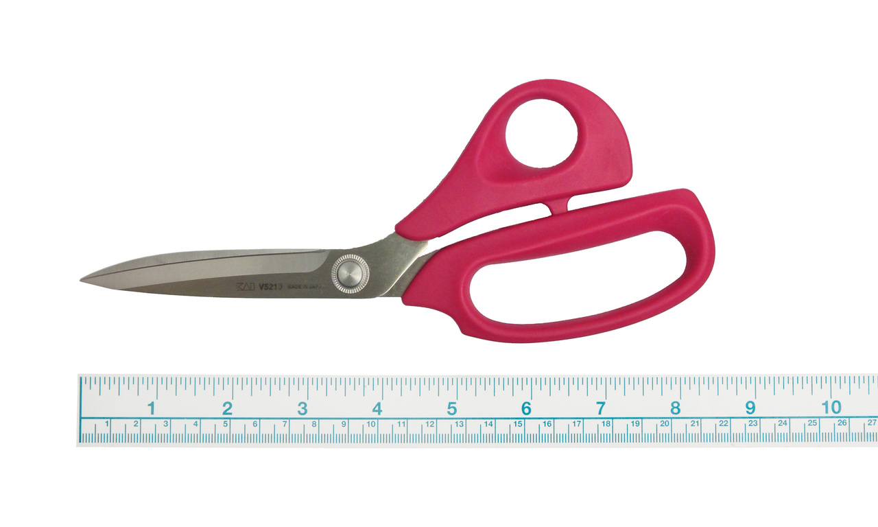 Kai V5210 8inch Dressmaking Shears Very Berry with Blade Cap Kai