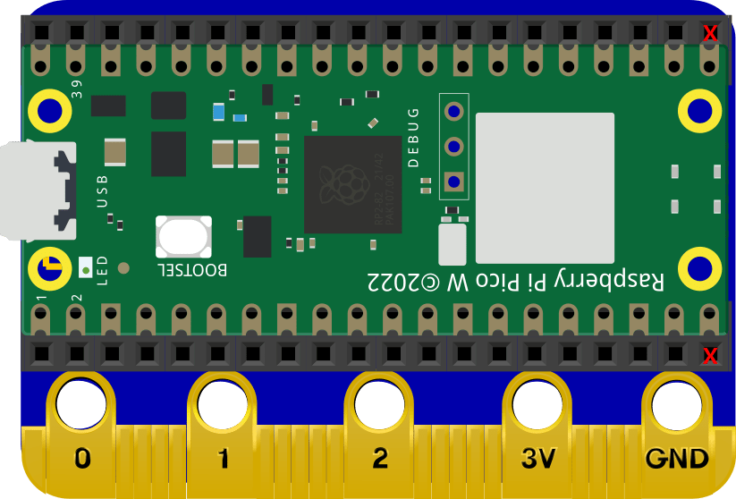 KSB072 ESP32/Pico to microbit Board · KAISE KSRobot