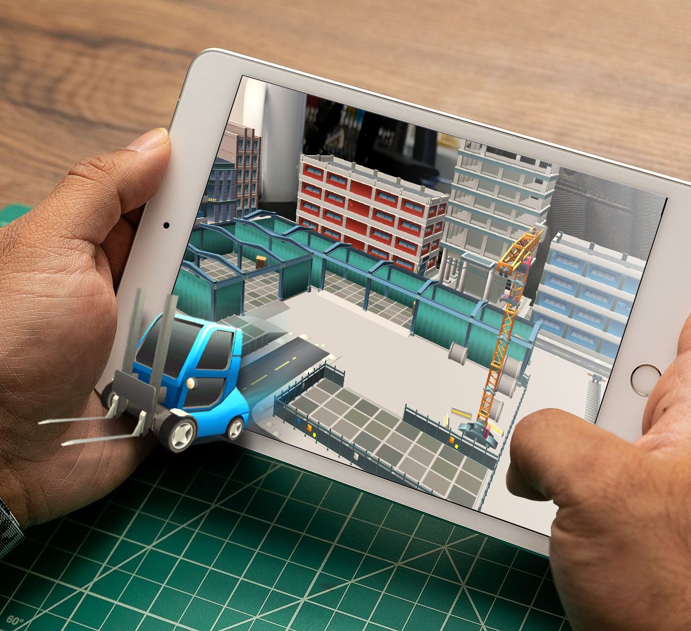 Autonomous Warehouse AR VR Adventure Mat — Robotix Education