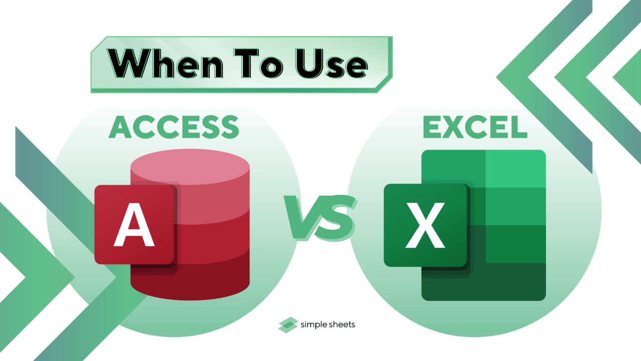 Access vs. Excel Which Program Should You Use and When?