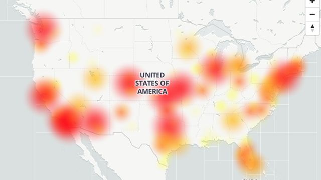 Sprint Cell Phone Outage Map Widespread TMobile outages reported from coasttocoast KAKE