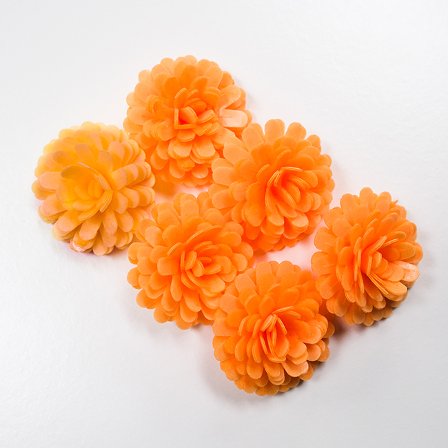 PomPom edible wafer paper flowers 12pk