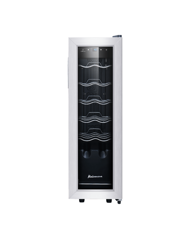 Kalamera 12 Bottle 1.2 Cu.Ft Free Standing Compressor Wine Cooler With