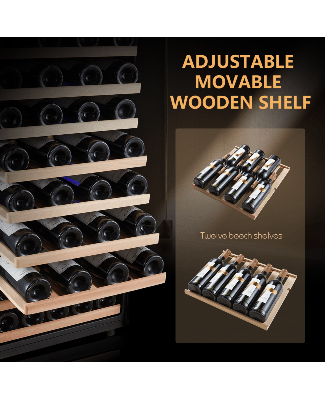 Kalamera 80 Bottle Freestanding Compressor Wine CoolerStainless Steel