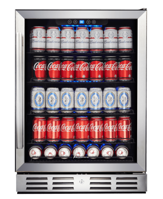 24 inch Beverage Refrigerator 154 Cans Capacity Beverage Cooler Fit