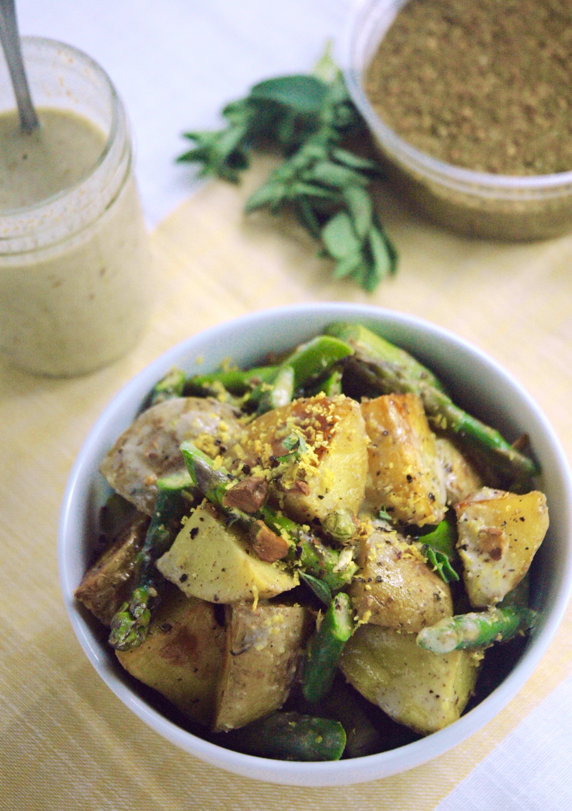 Creamy Za'atar Potatoes & PanRoasted Chicken Kale & Compass