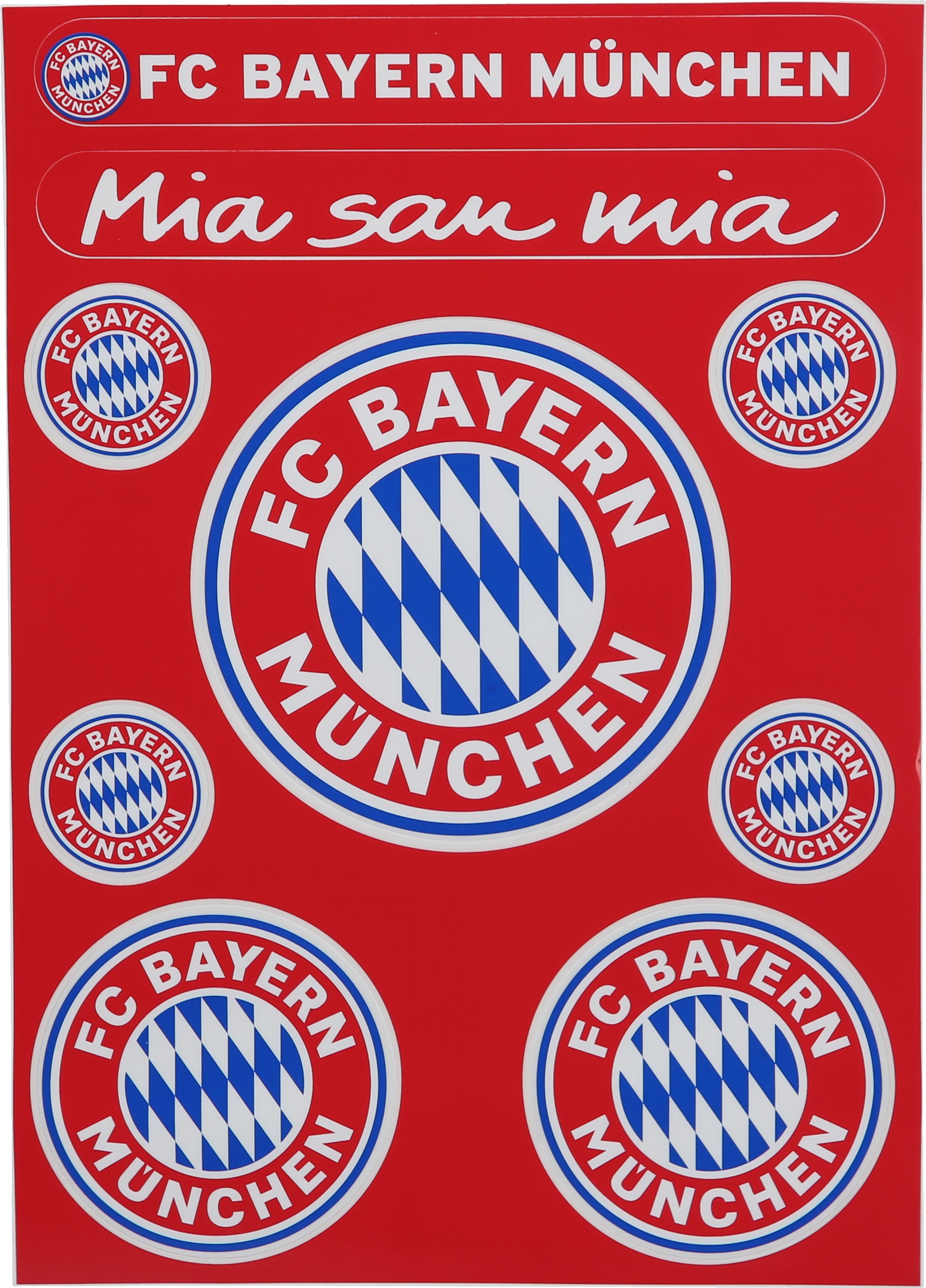 FC Bayern München Aufkleberkarte Logo
