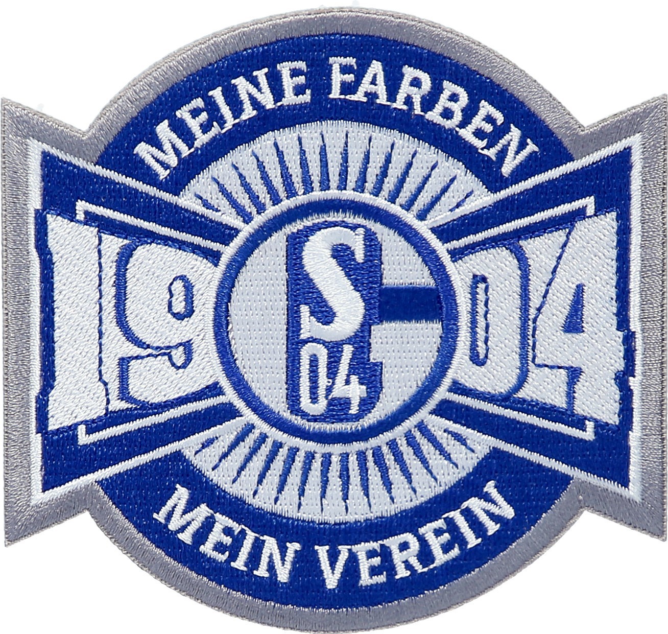 Schalke 04 Stadionführung Preise . FC Schalke 04 Aufnäher "Meine Farben" 10 x 9,4 cm