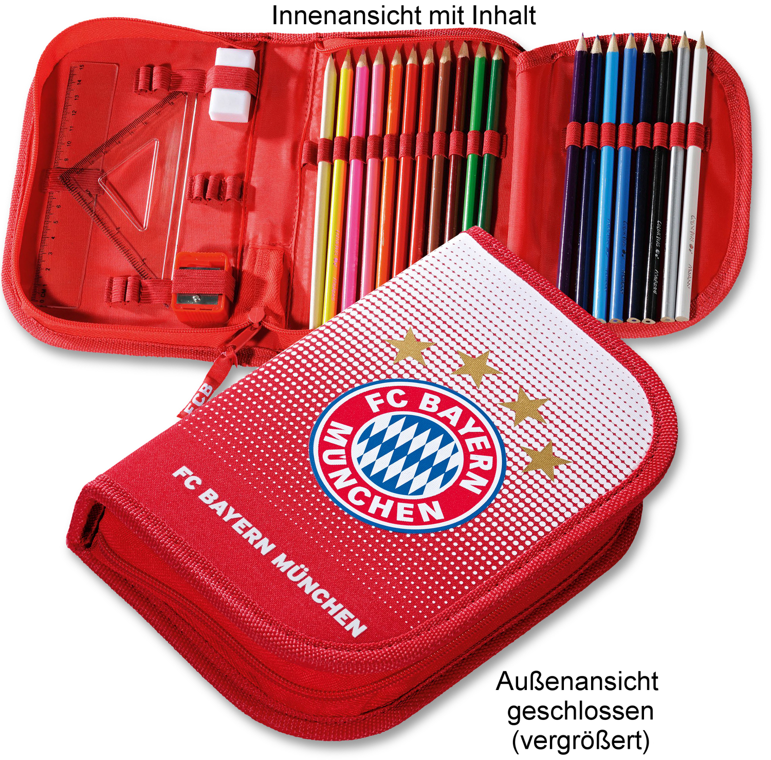 FC Bayern München Etui Punkteverlauf, gefüllt