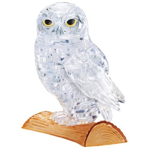 Puzzle 3D Crystal Eule Transparent 42 Teilig