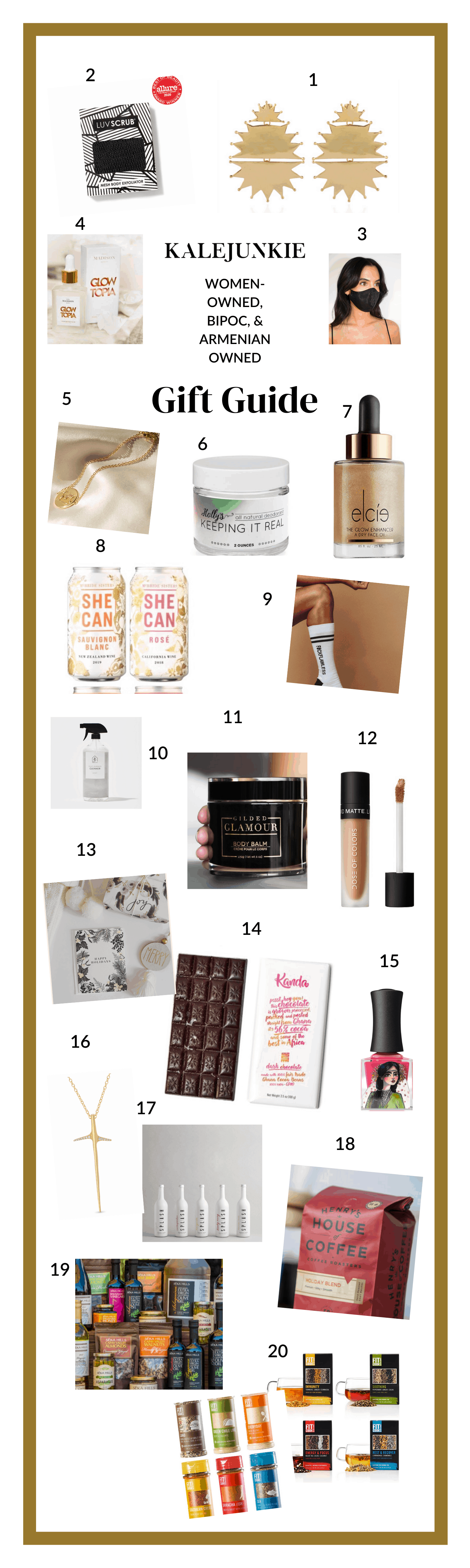 Kalejunkie's Holiday 2020 WomenOwned, BIPOC & Armenian Owned Gift