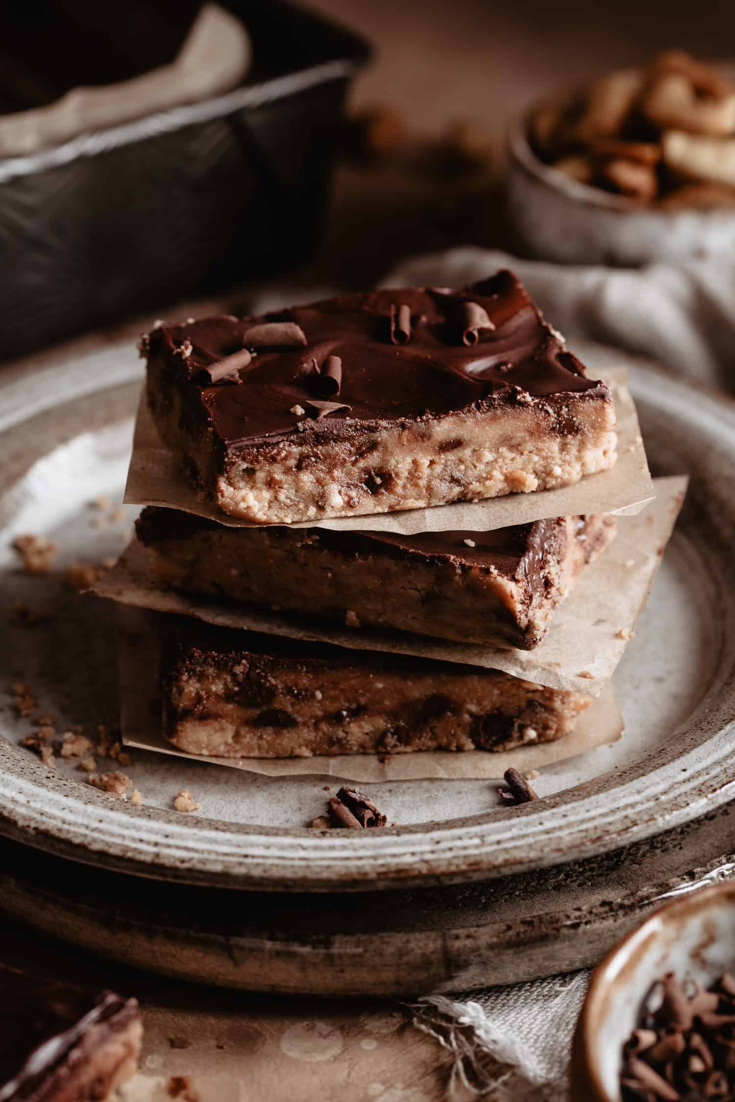 Chocolate Chip Cookie Dough Protein Bars Kalejunkie