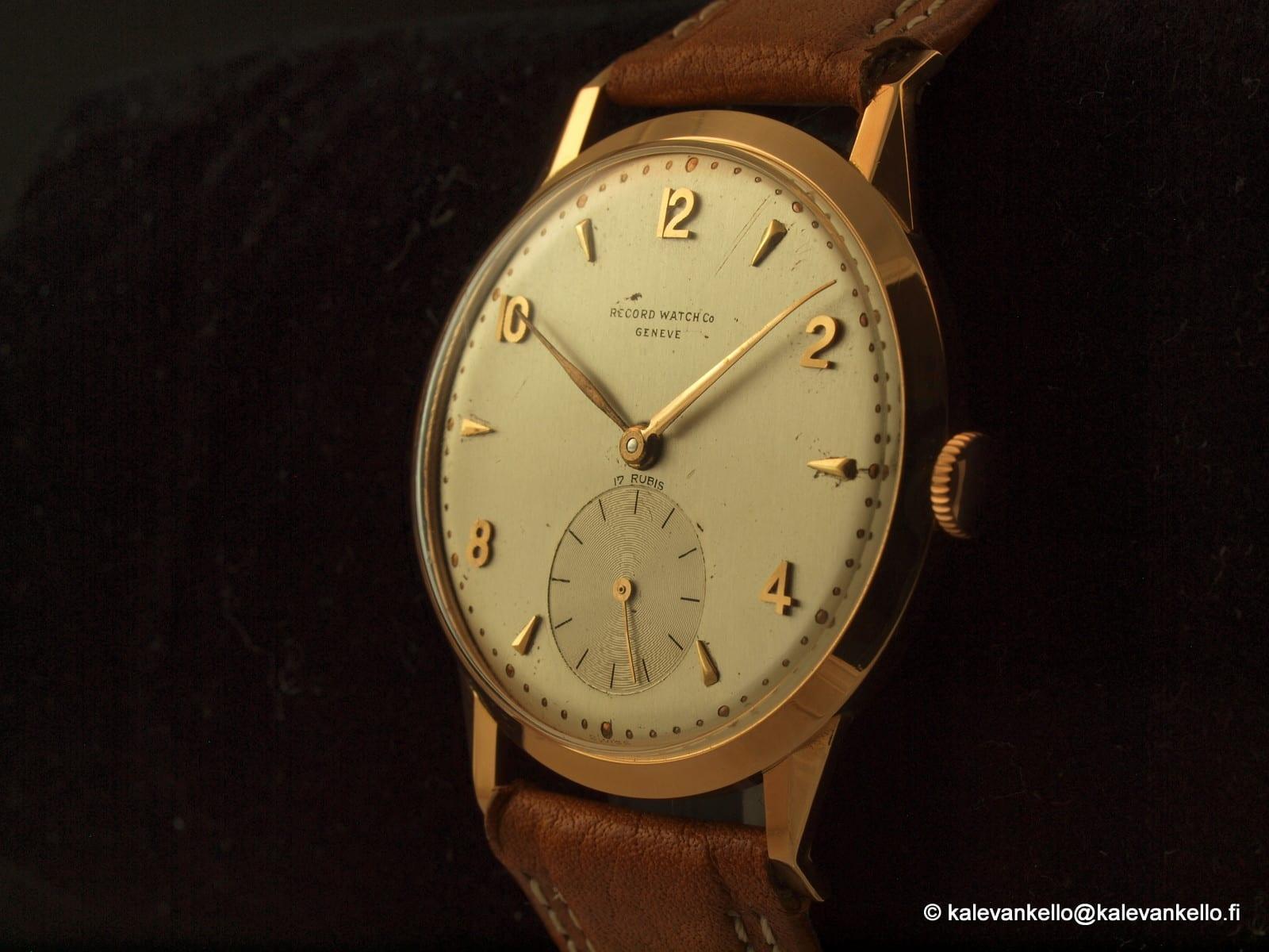Record Watch Co003 Geneve kultakello Kalevankello