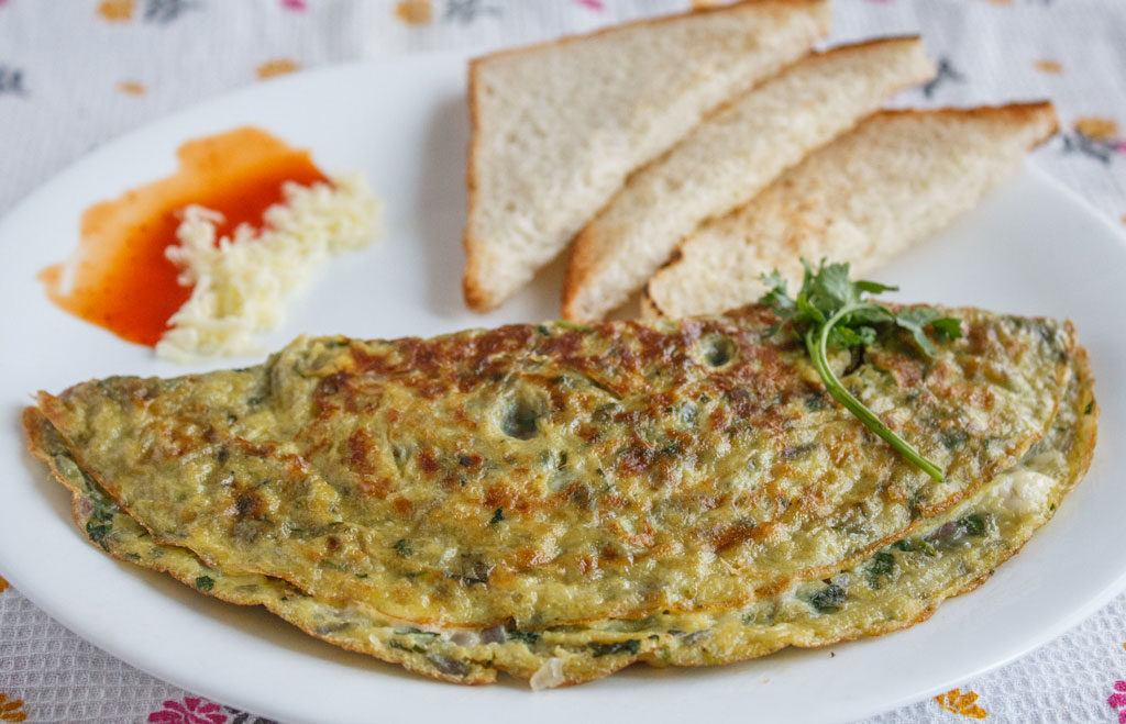 Cheese Omelette/ Cheese Masala Omelette Kali Mirch by Smita