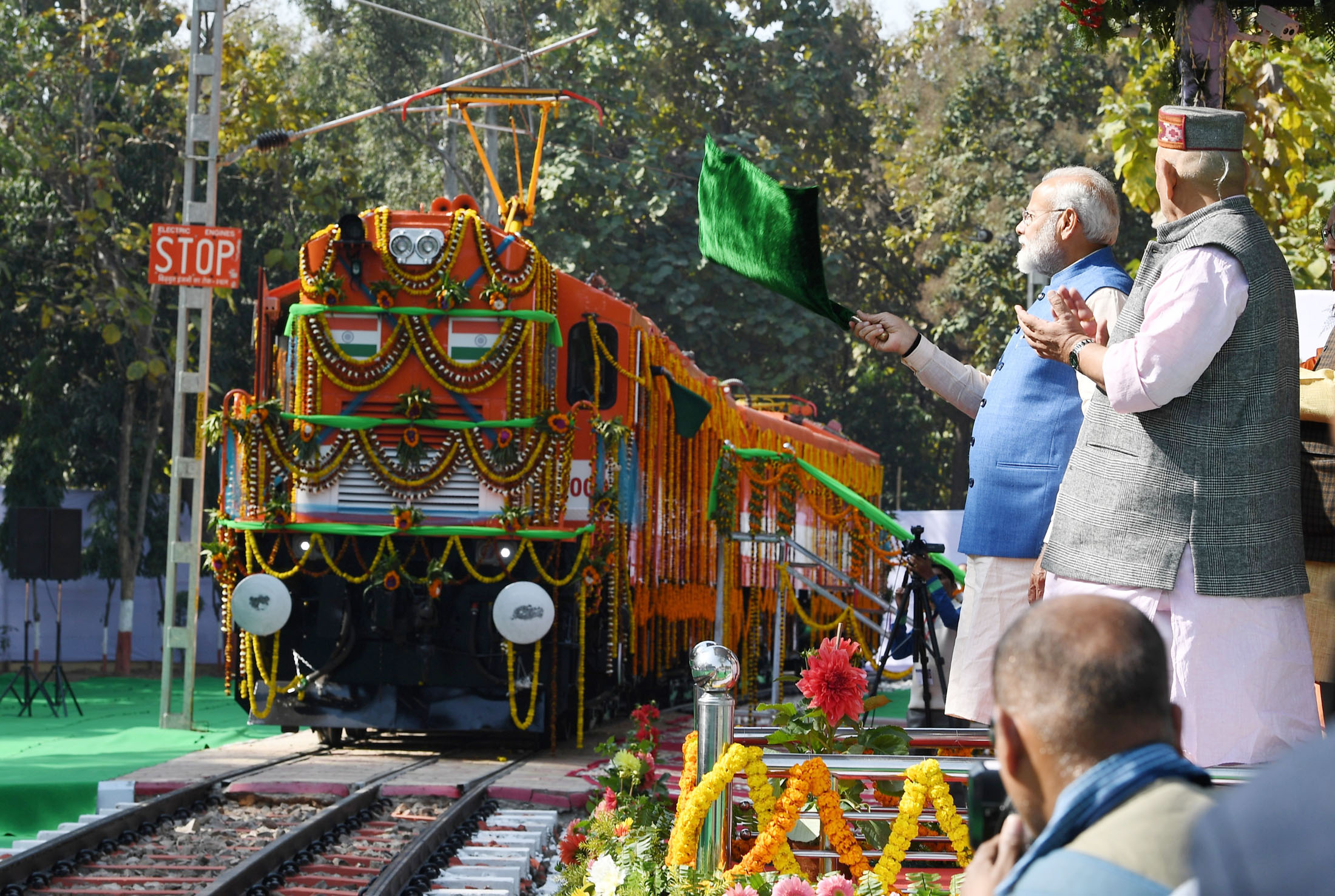 PM Modi flags off first ever dieseltoelectric converted in