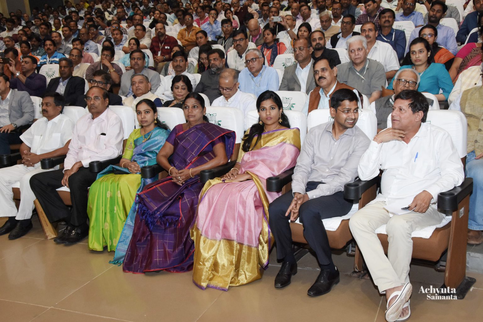 KPR Mill Chairman KP Ramasamy visits KIIT, KISS KalingaTV