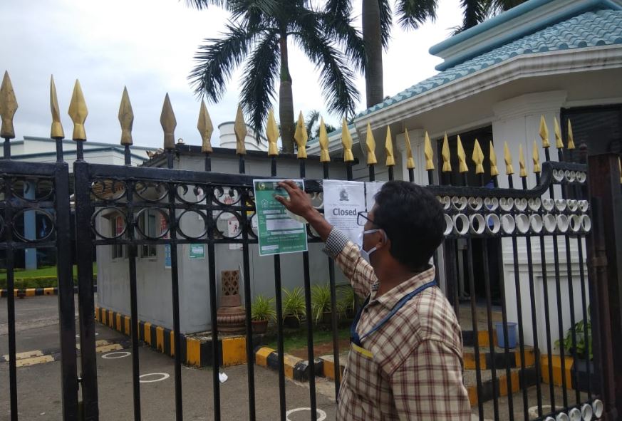 Tech Mahindra office building in Bhubaneswar sealed