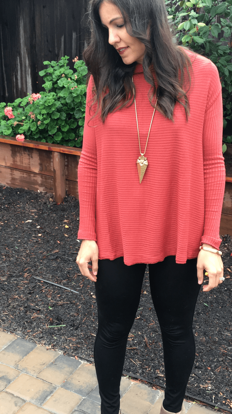 Split Back Sweater + Leggings - the 