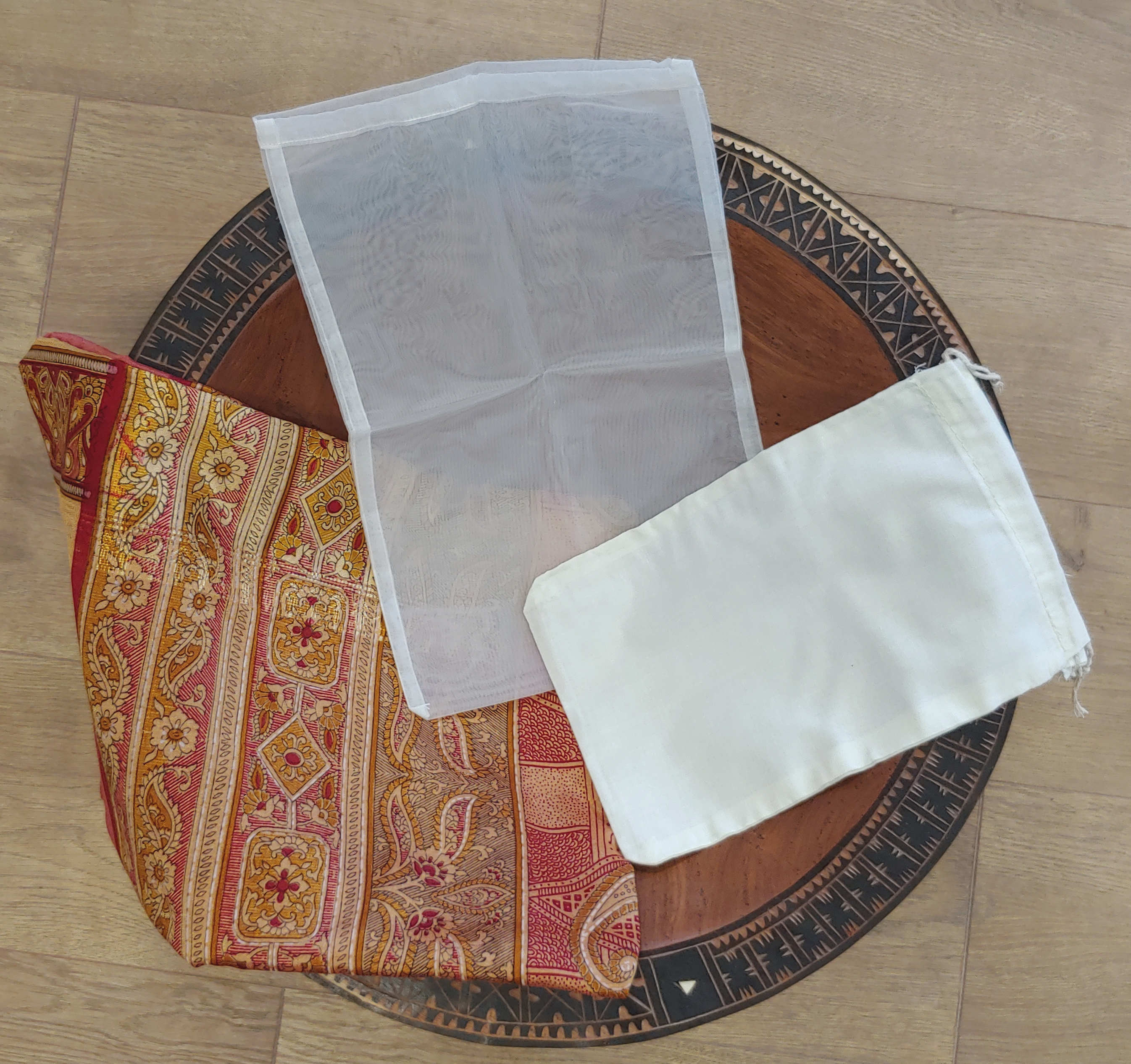 Organic Cotton Muslin Bags Strainer Bags Kalm with Kava