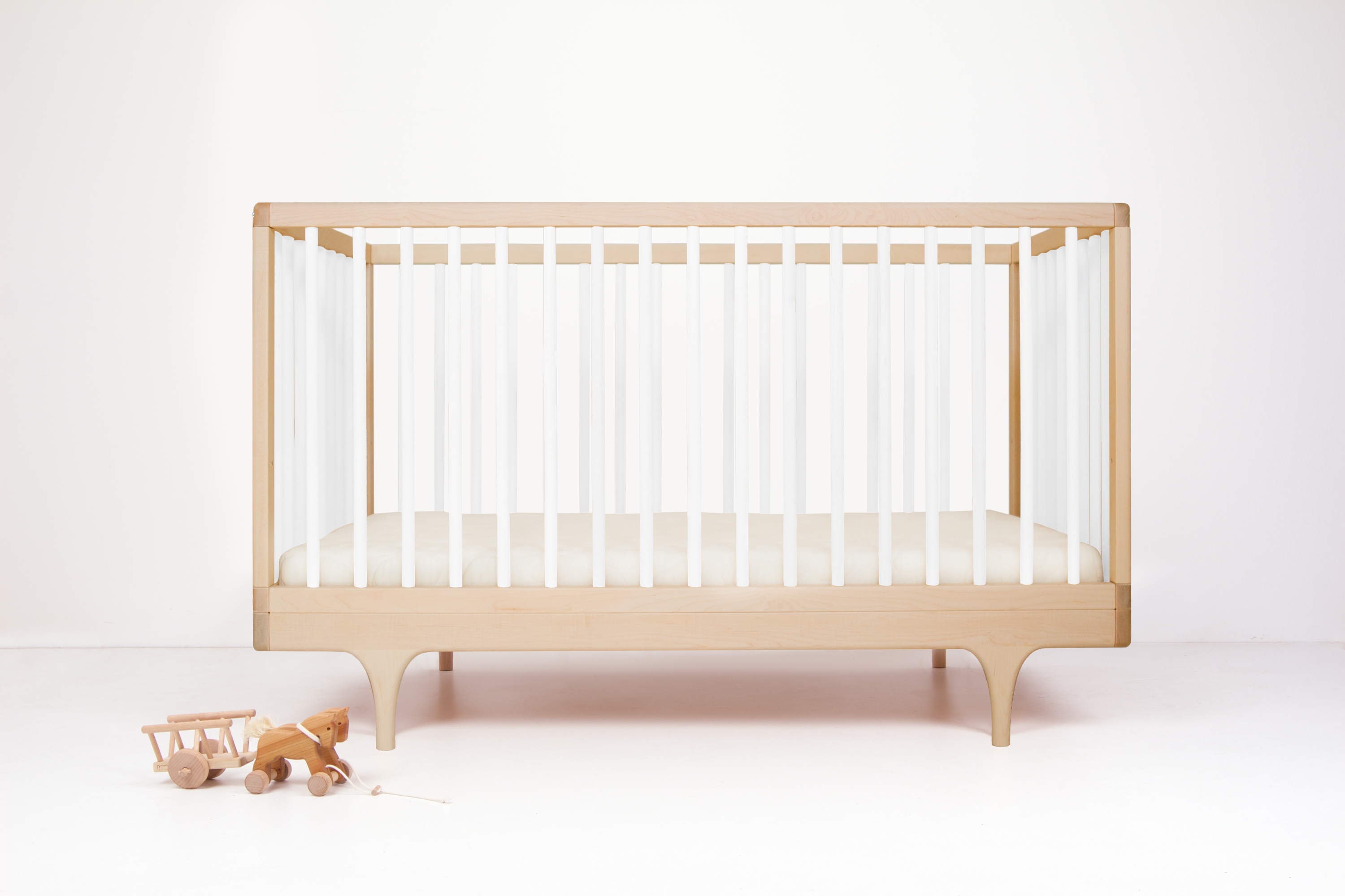 Caravan Crib Modern Solid Wood Convertible Crib Kalon Studios US