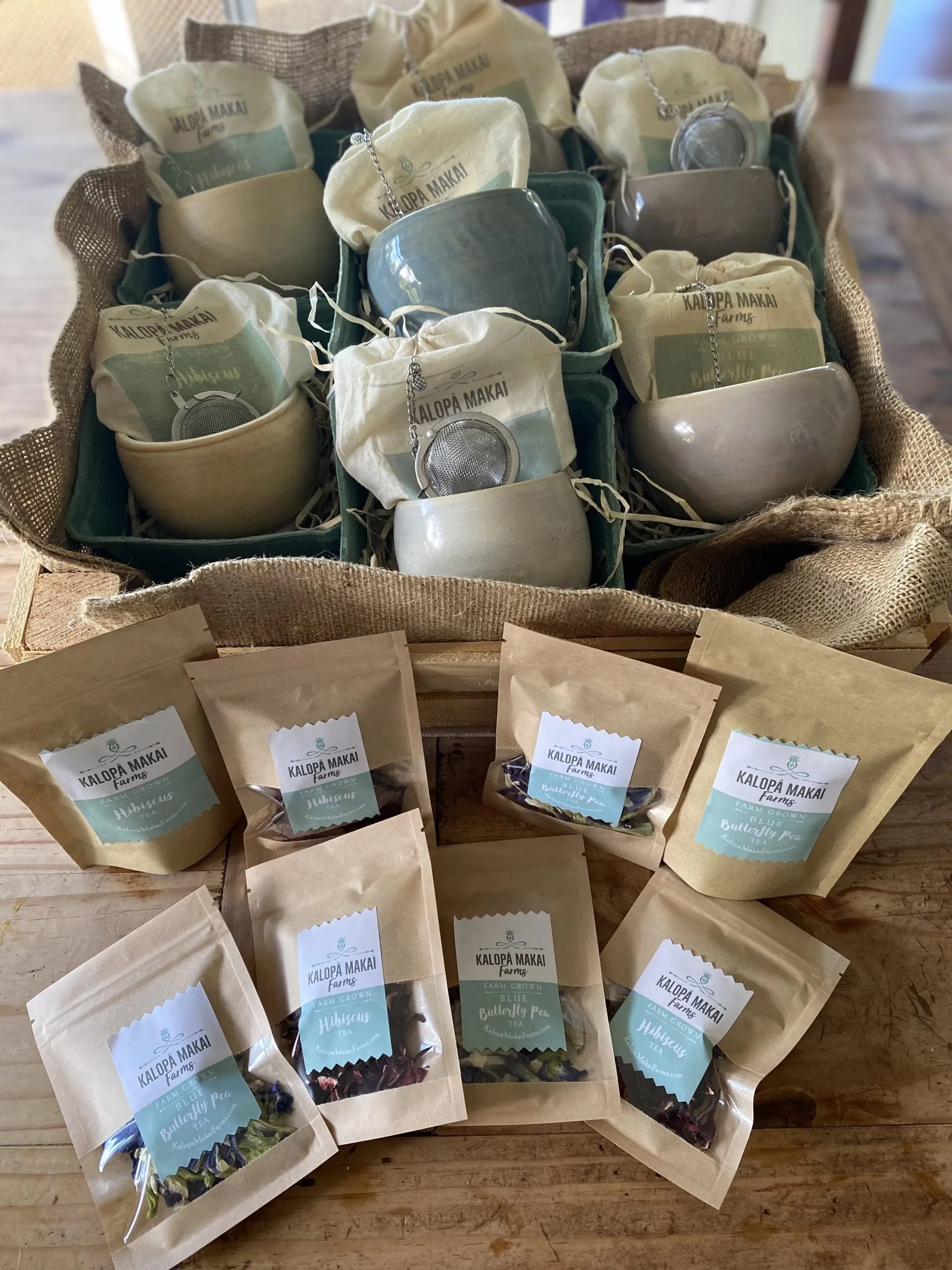 Blue Pea Butterfly Tea Kalopa Makai Farms