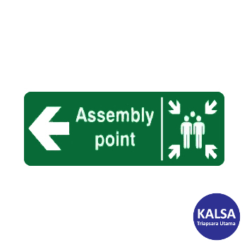 Safety Sign Assembly Point Left Direction Glow In The Dark with Acrylic ...