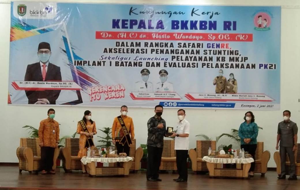 Bupati Katingan Terima Kunker Kepala BKKBN RI