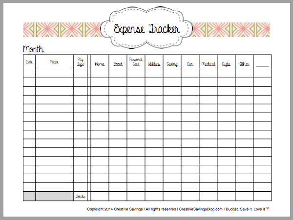 This Free Printable Expense Tracker Keeps Tabs on ALL Your Spending
