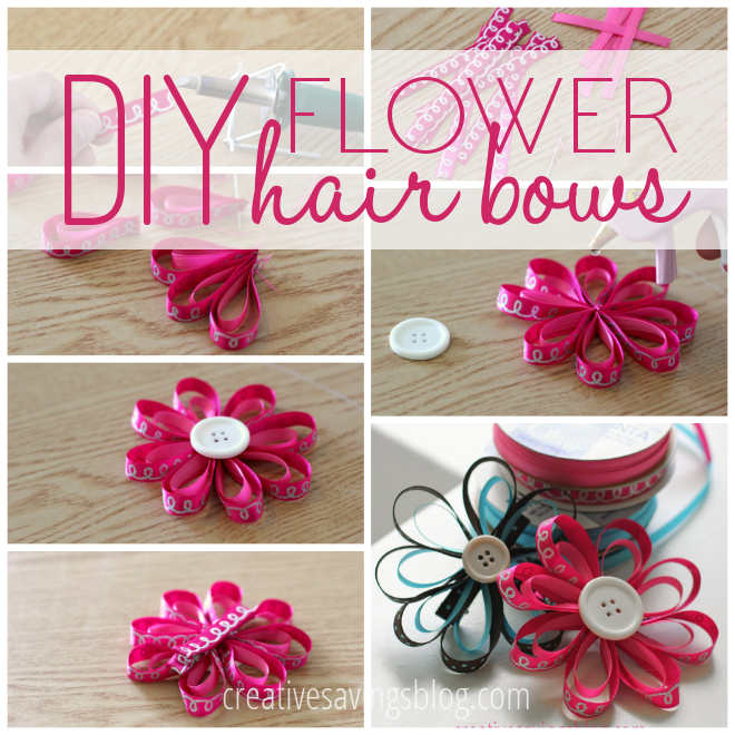 DIY Flower Hair Bows Kalyn Brooke