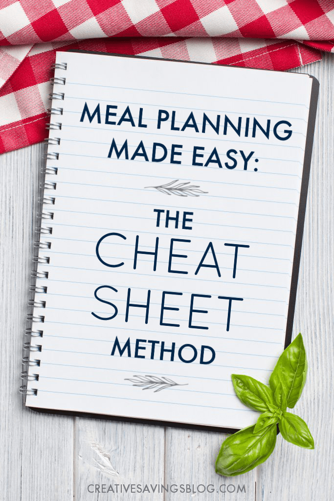 Create a Meal Planning Cheat Sheet the EASY Way!
